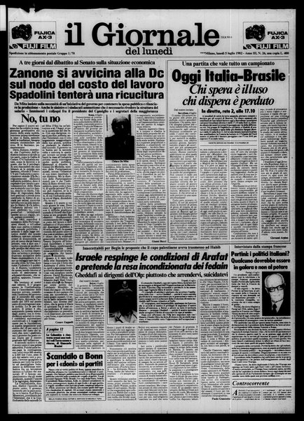 Il giornale nuovo del lunedì